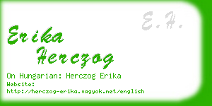 erika herczog business card